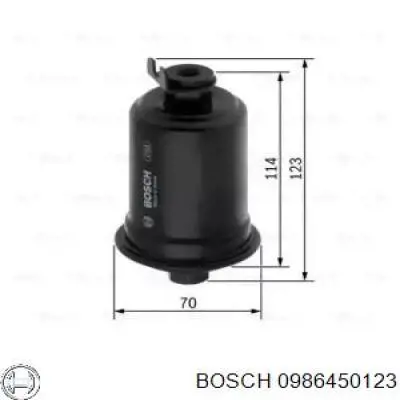 Паливний фільтр 0986450123 Bosch