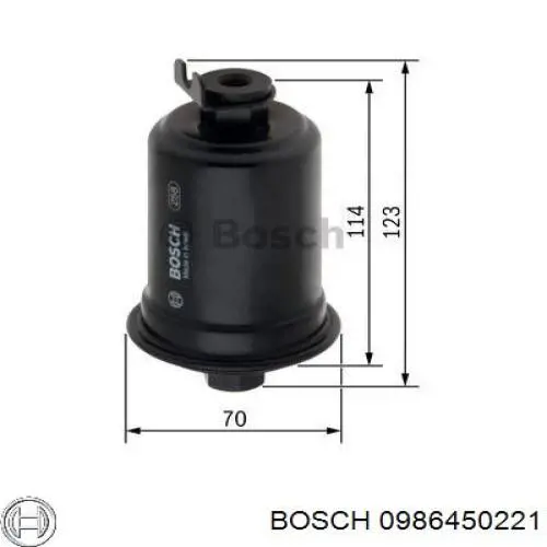 0986450221 Bosch фільтр паливний