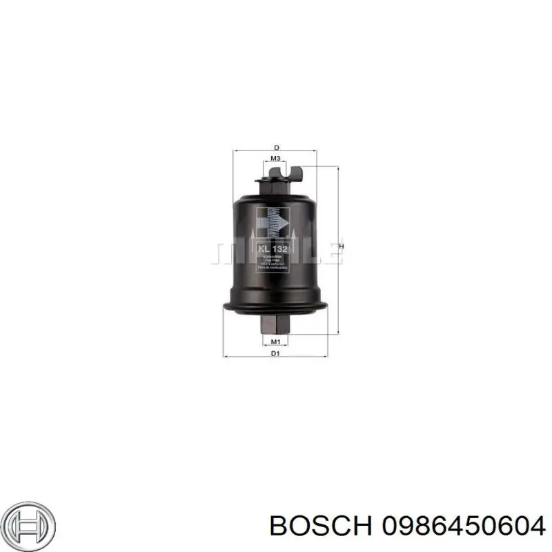Купити 0986450604 Bosch Фільтр-відстійник палива грубої очистки