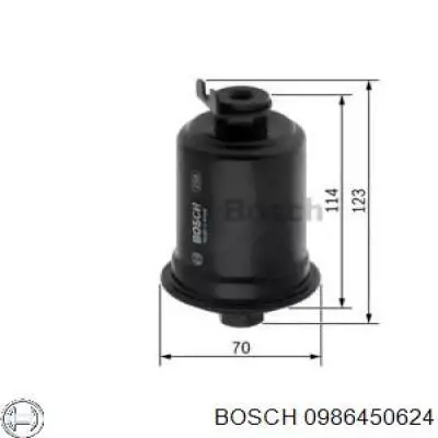 0986450624 Bosch фільтр паливний