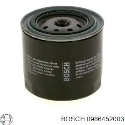 Фільтр масляний Bosch 0986452003