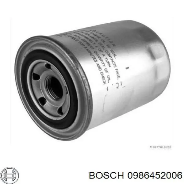 0986452006 Bosch Фільтр масла