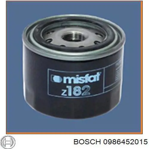 0986452015 Bosch Фільтр масла