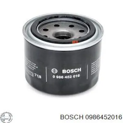 0986452016 Bosch Фільтр масла