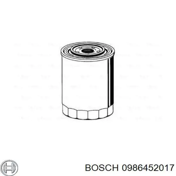 0986452017 Bosch Фільтр масла