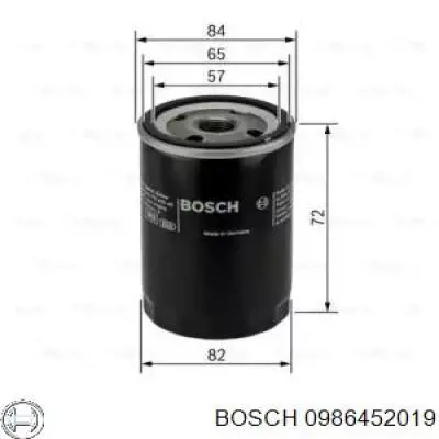 0986452019 Bosch Фільтр масла