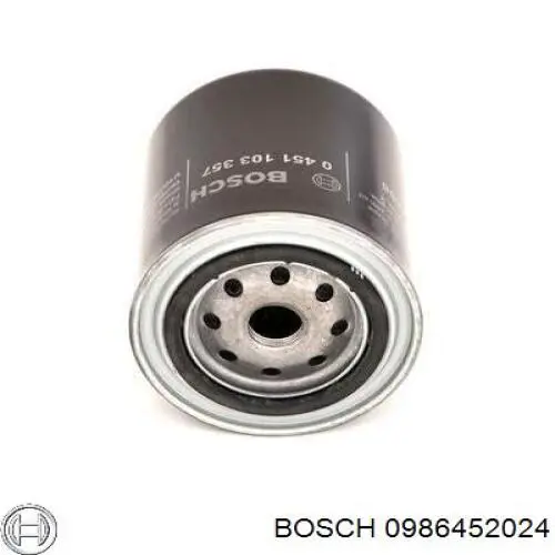 0986452024 Bosch фільтр масляний