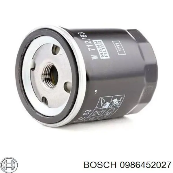 0986452027 Bosch Фільтр масла