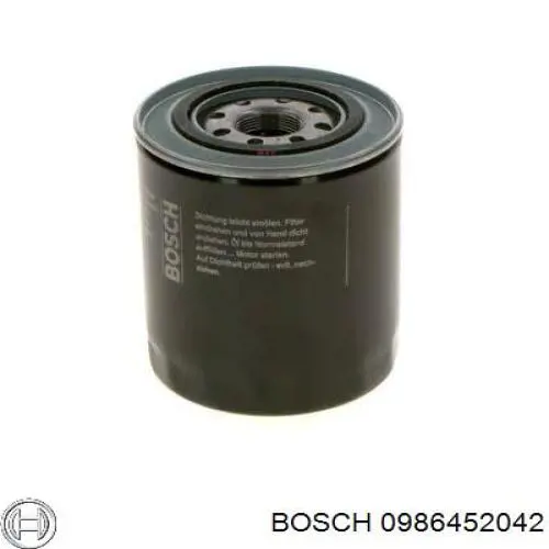 0986452042 Bosch фільтр масляний