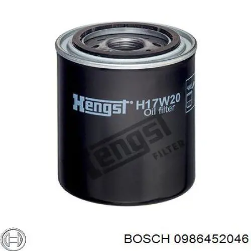 0986452046 Bosch фільтр масляний