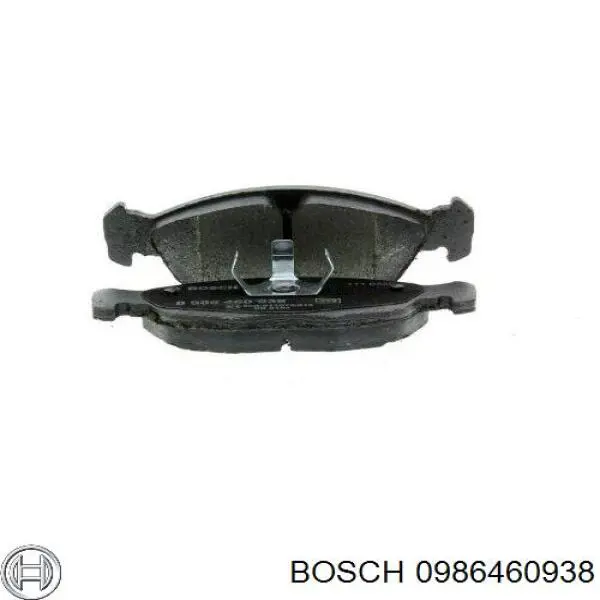 0986460938 Bosch колодки гальмівні передні, дискові
