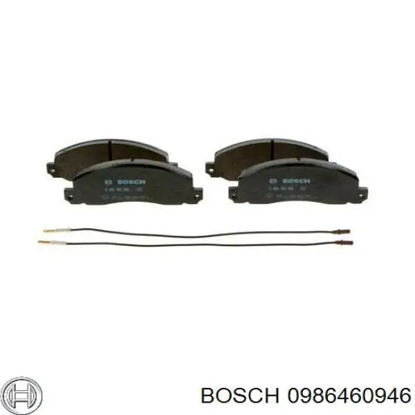 0986460946 Bosch колодки гальмівні передні, дискові