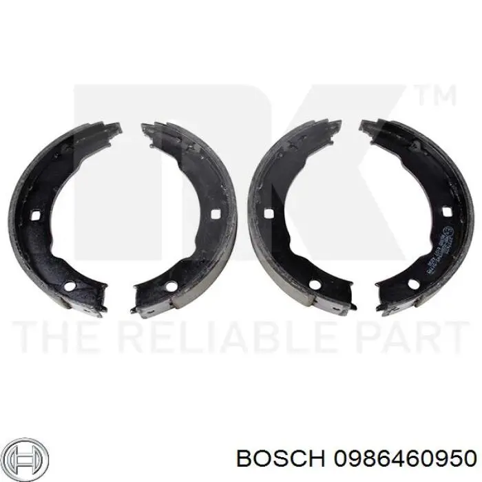 Колодки гальмівні передні, дискові 0986460950 Bosch