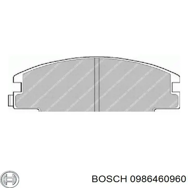 0986460960 Bosch Передні гальмівні колодки