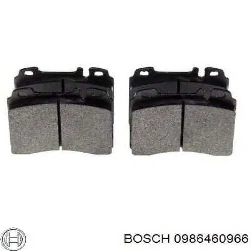 0986460966 Bosch колодки гальмівні передні, дискові