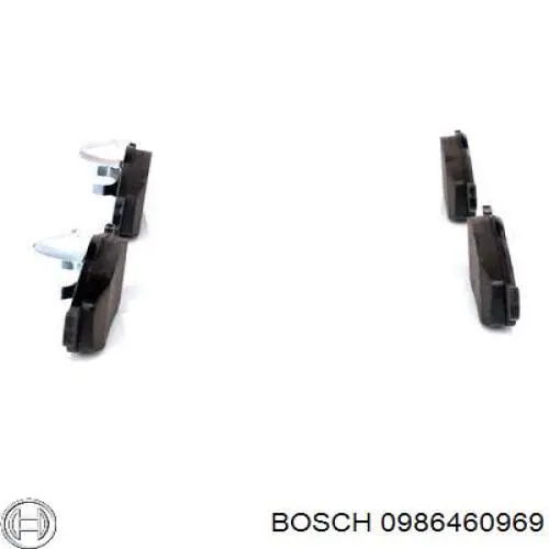 Передні тормозні колодки 0986460969 Bosch