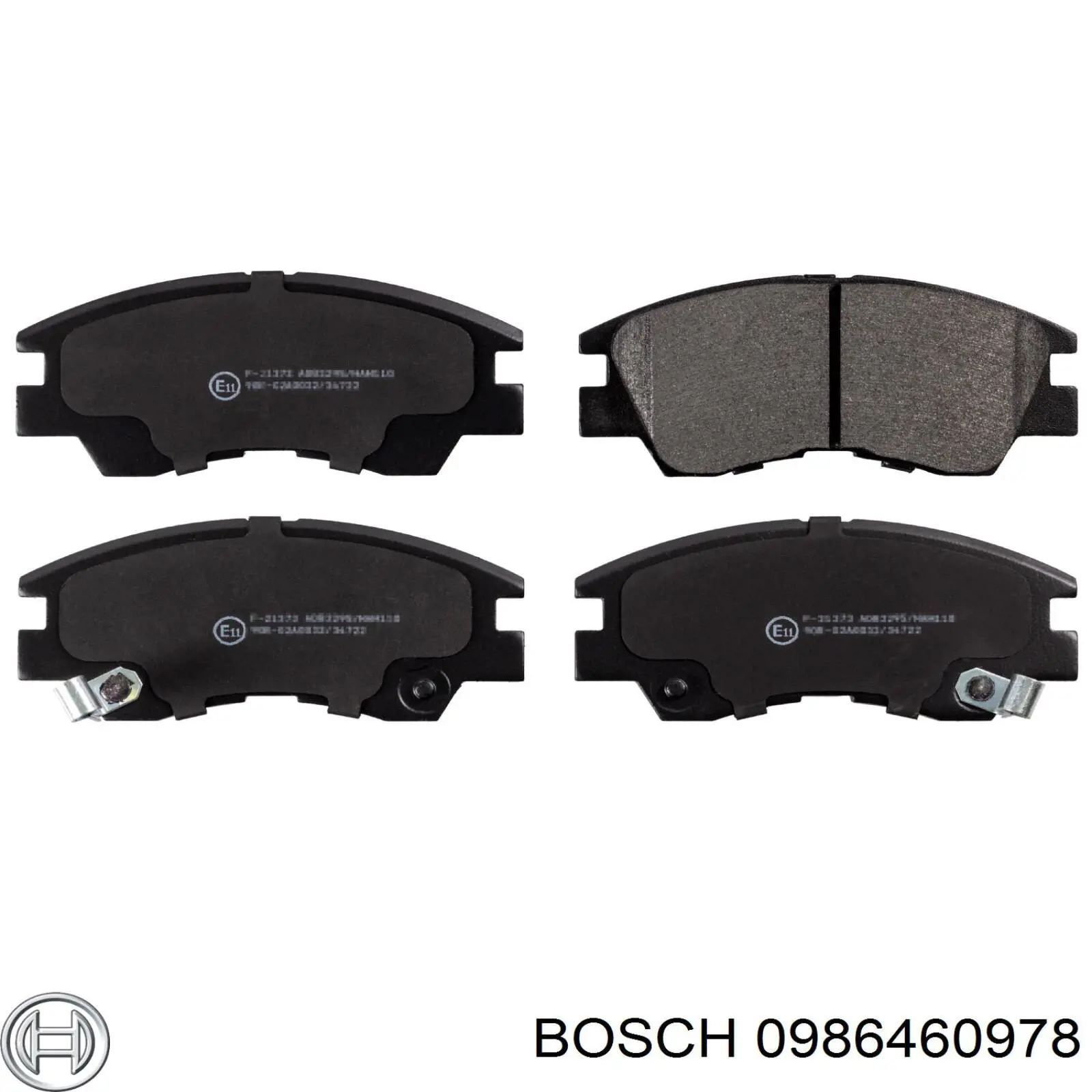 Передні тормозні колодки 0986460978 Bosch