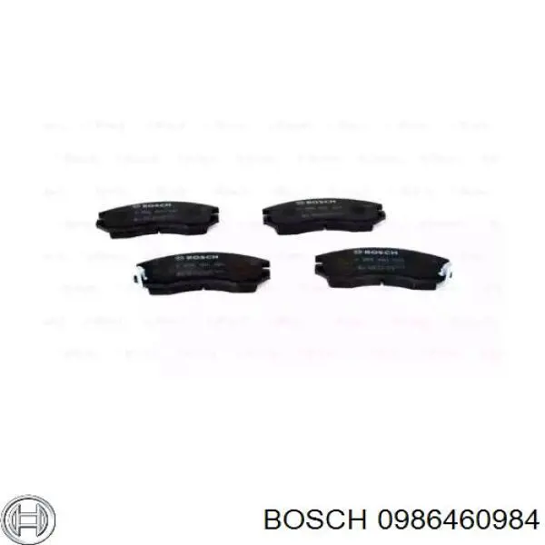 Колодки гальмівні передні, дискові 0986460984 Bosch