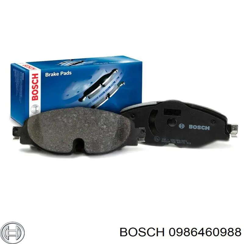 0986460988 Bosch колодки гальмівні передні, дискові