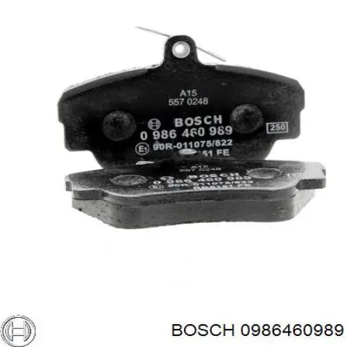 Гальмівні колодки Bosch 0986460989 ціна, від 16.15 USD