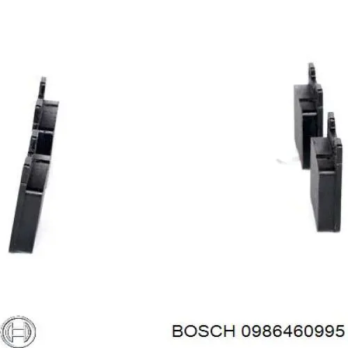 Задні гальмівні колодки 0986460995 Bosch