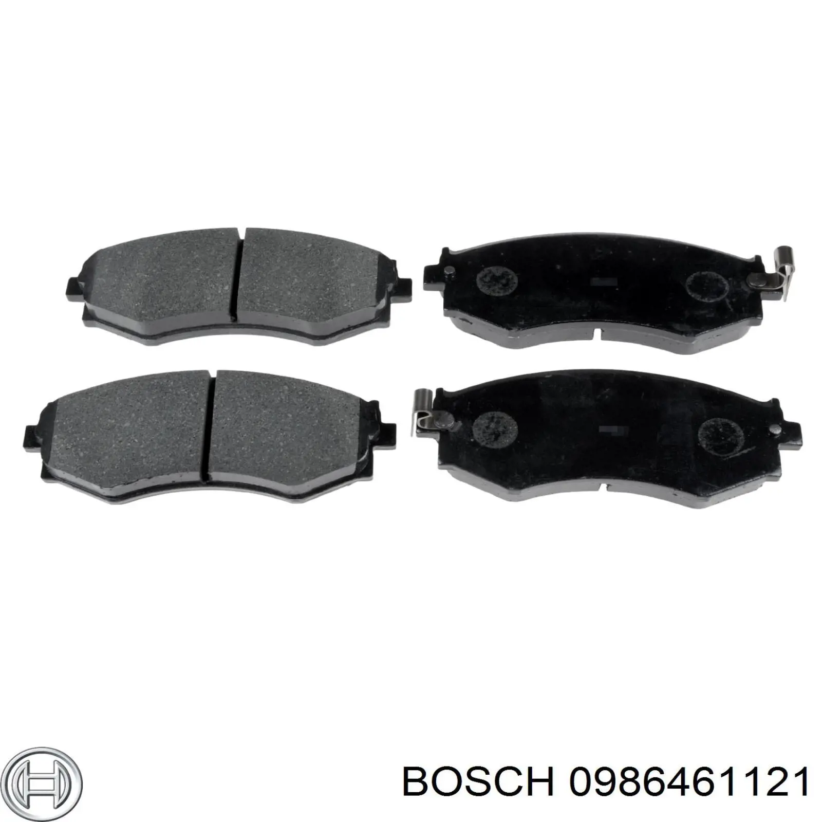 Колодки гальмівні передні, дискові 0986461121 Bosch