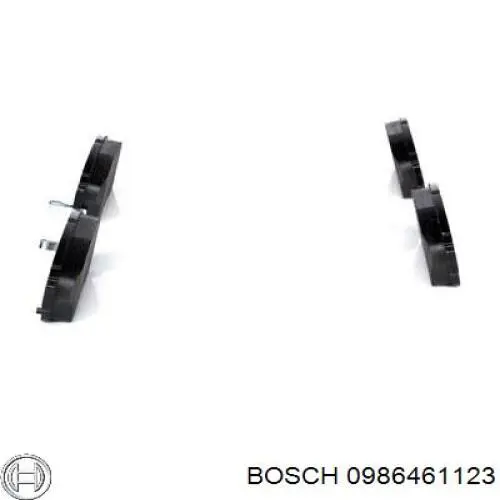 0986461123 Bosch колодки гальмівні передні, дискові
