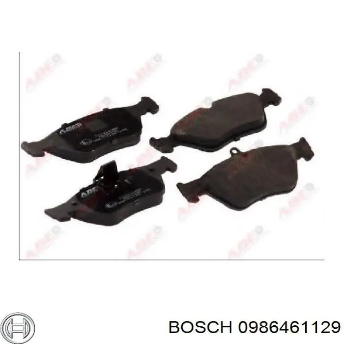 0986461129 Bosch колодки гальмівні передні, дискові