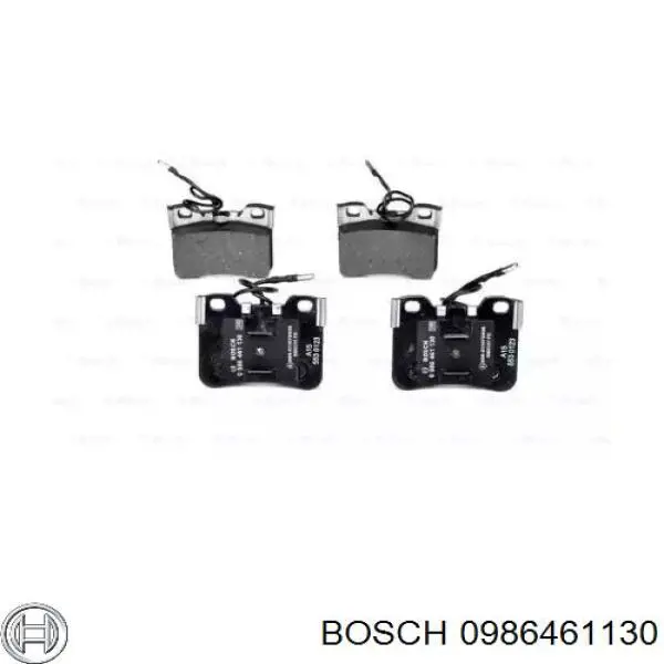 0986461130 Bosch колодки гальмівні передні, дискові