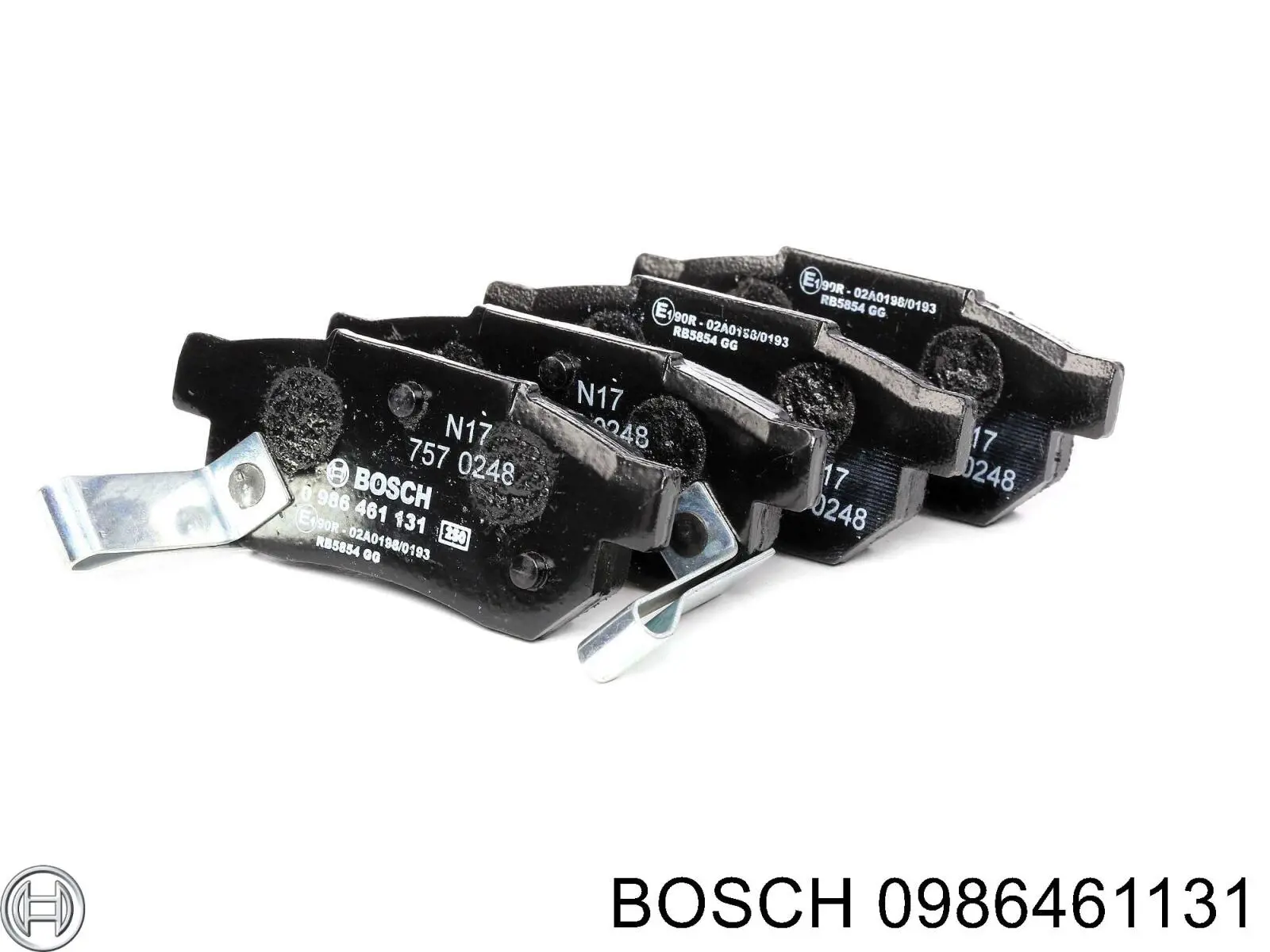 0986461131 Bosch колодки гальмові задні, дискові
