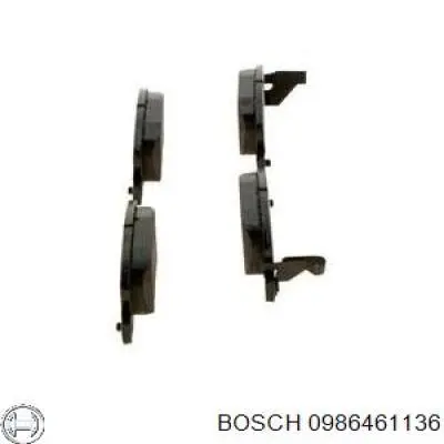 Задні гальмівні колодки Bosch 0986461136 ціна, від 15.21 USD