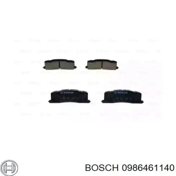 Колодки гальмові задні, дискові 0986461140 Bosch