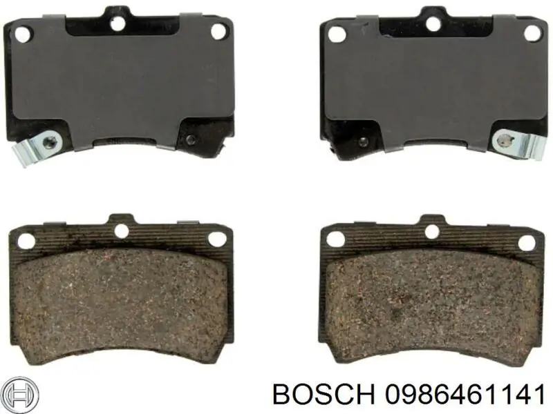 0986461141 Bosch колодки гальмівні передні, дискові