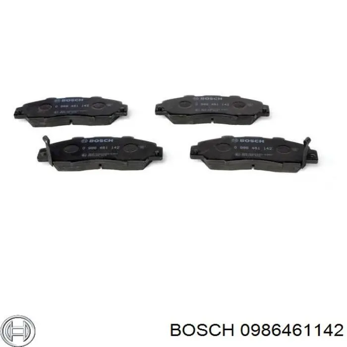 0986461142 Bosch колодки гальмівні передні, дискові