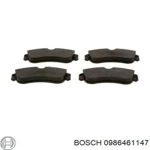 Купити 0986461147 Bosch Колодки гальмівні передні, дискові