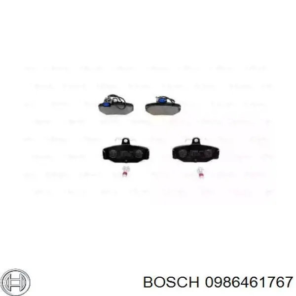 Колодки гальмові задні, дискові 0986461767 Bosch