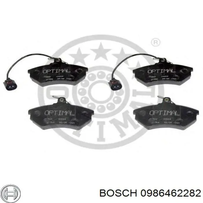Передні тормозні колодки 0986462282 Bosch