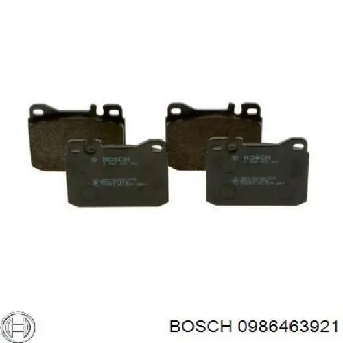 0986463921 Bosch колодки гальмівні передні, дискові
