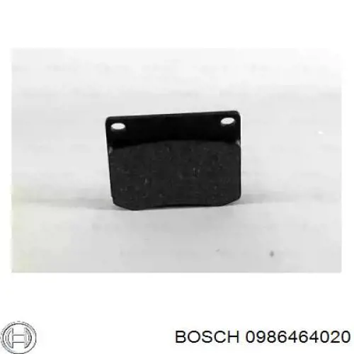 Колодки гальмівні передні, дискові 0986464020 Bosch