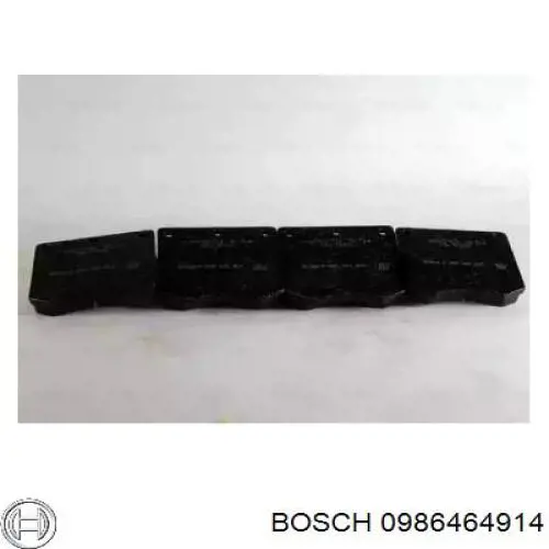 0986464914 Bosch колодки гальмівні передні, дискові