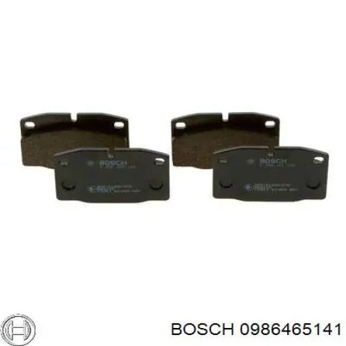 0986465141 Bosch колодки гальмівні передні, дискові