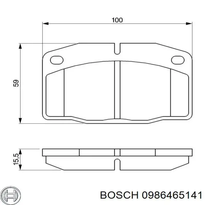 Гальмівні колодки Bosch 0986465141 ціна, від 10.59 USD