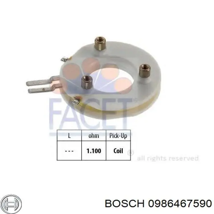 0986467590 Bosch колодки гальмівні передні, дискові