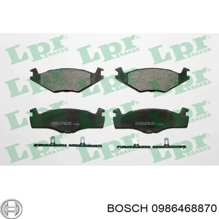 0986468870 Bosch Передні гальмівні колодки
