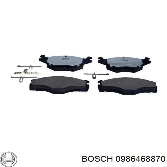 Гальмівні колодки Bosch 0986468870 ціна, від 13.12 USD