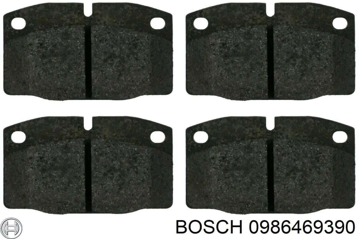 0986469390 Bosch колодки гальмівні передні, дискові