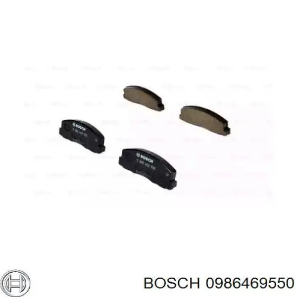Передні тормозні колодки 0986469550 Bosch