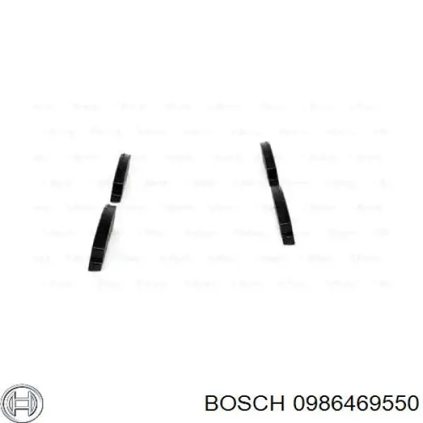 0986469550 Bosch колодки гальмівні передні, дискові
