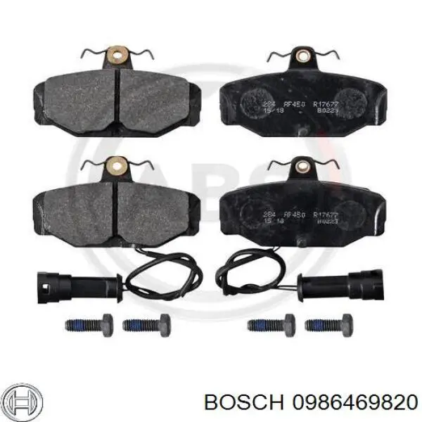 Купити 0986469820 Bosch Задні колодки