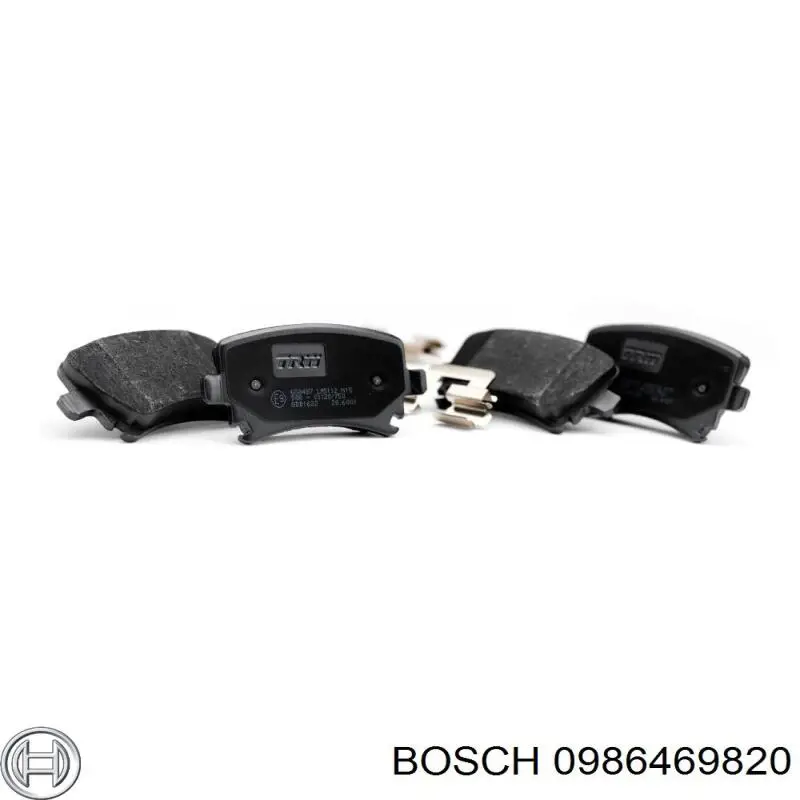 Задні гальмівні колодки 0986469820 Bosch